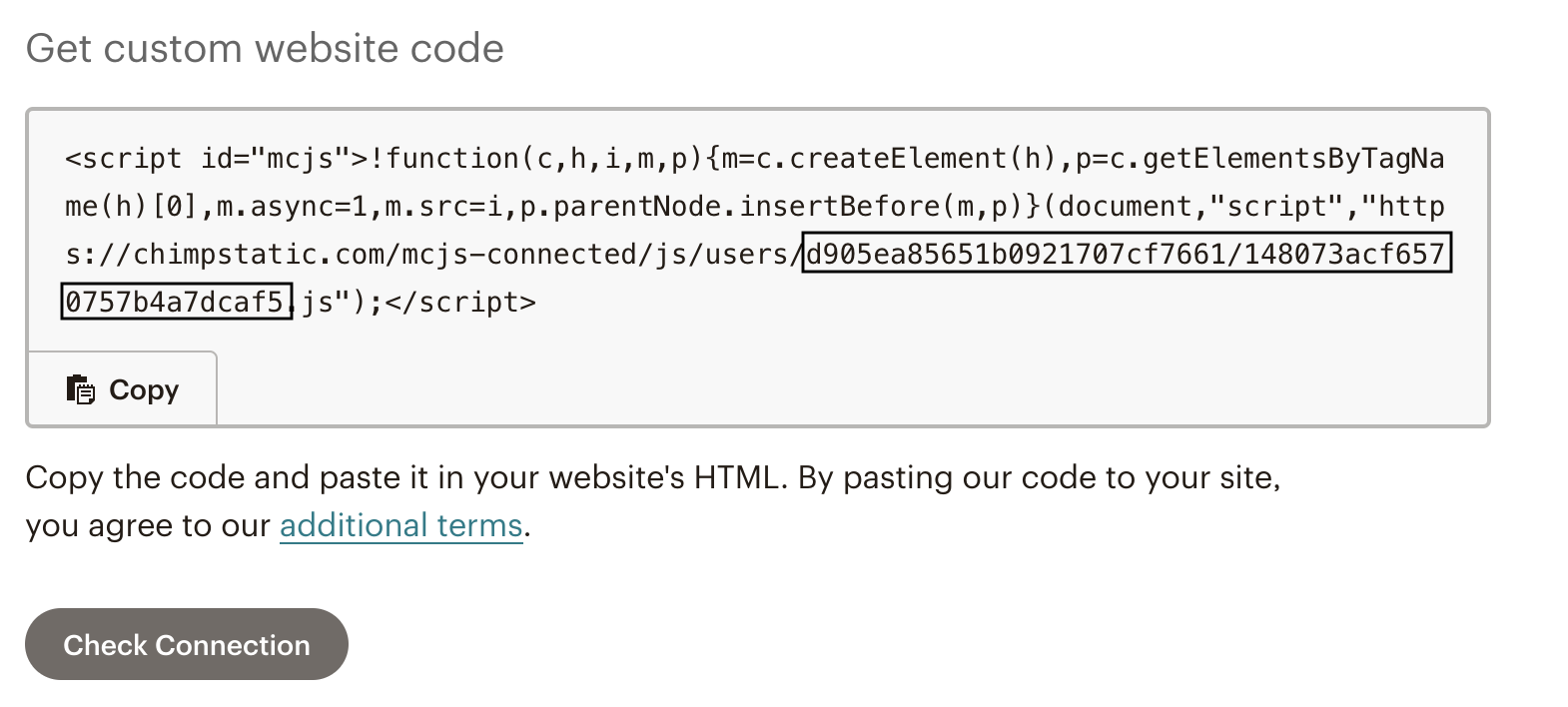 الربط مع تطبيق Mailchimp 27