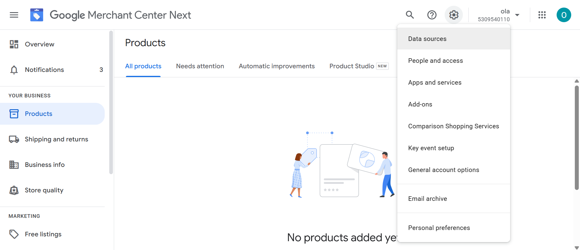 الربط مع Google Merchant Center 71