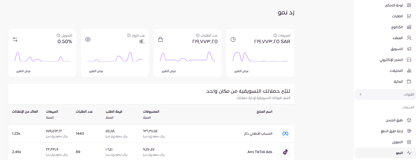 عن زد نمو ( لوحة التحكم الجديدة ) 29