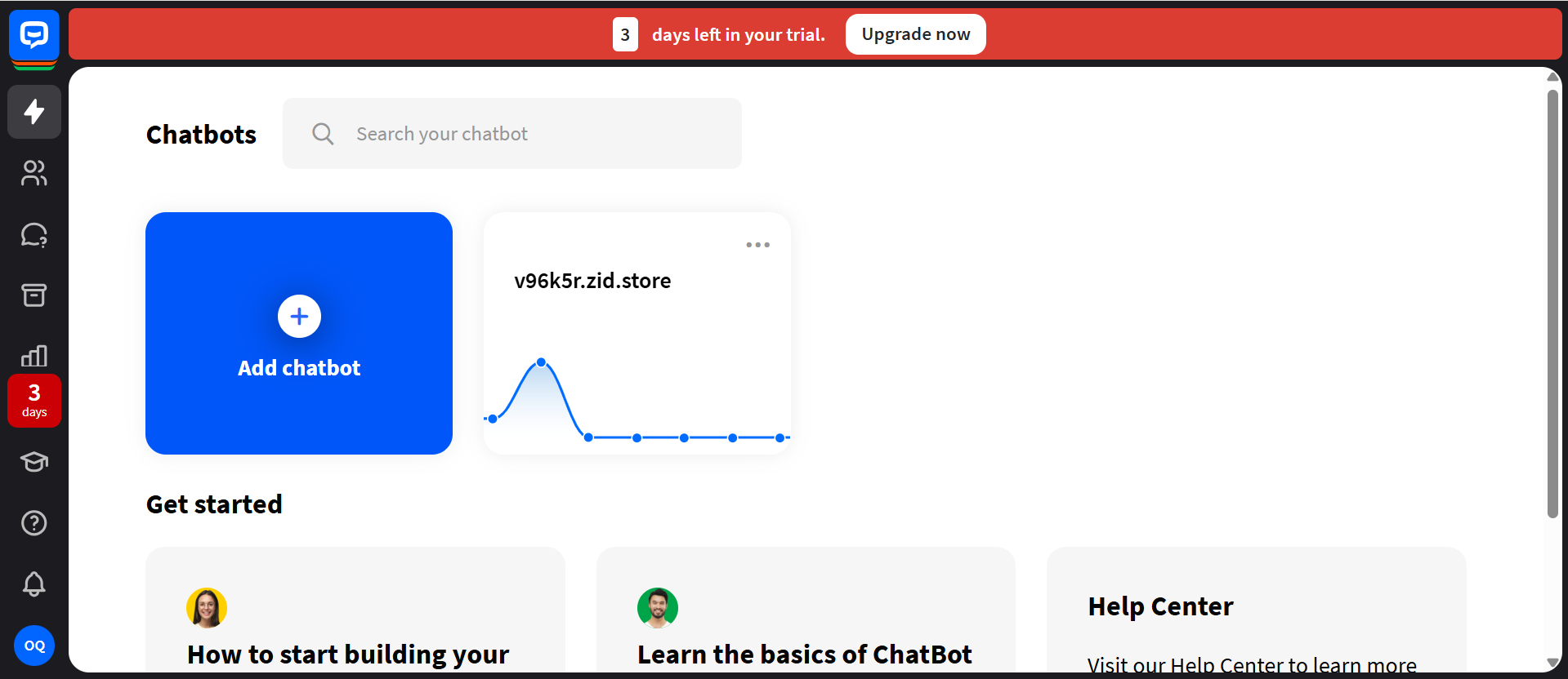 الربط مع تطبيق شات بوت Chat bot ( لوحة التحكم الجديدة ) 13